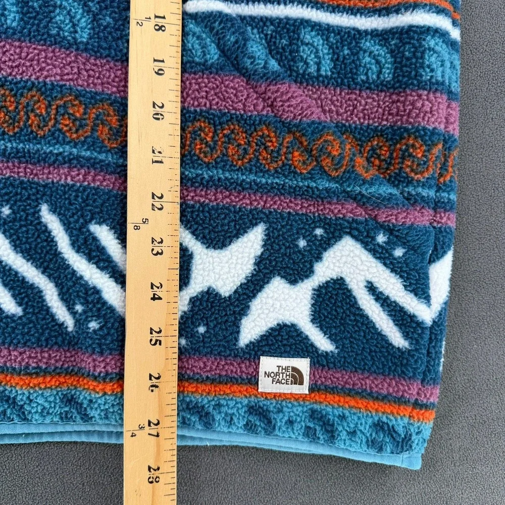 The North Face Mens TKA Glacier Snap-Neck Hoodie Fleece Multi-Color Mountain M